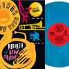 Rebirth of New Orleans Album Cover with a Blue Vinyl Record sticking out the right side