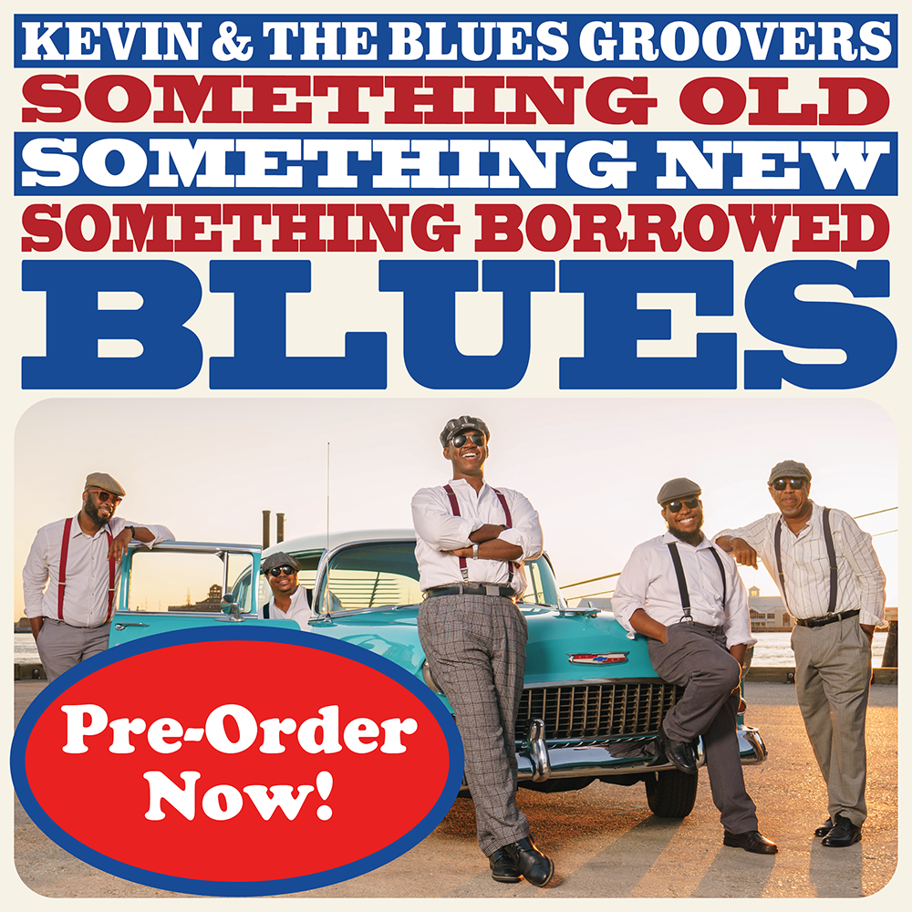 Cover Art for Something Old, Something New, Something Borrowed Blues with a Pre-Order Now Sticker on it