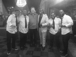 Kevin & the Blues Groovers Posed with Tommy Peters of B.B. King's Blues Club New Orleans